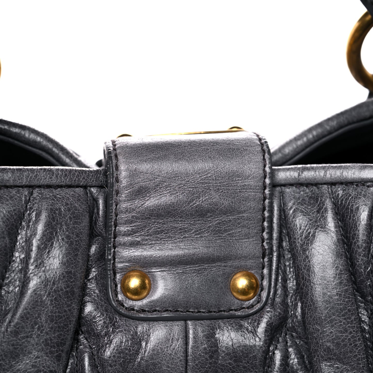 Nappa Matelasse Shopping Tote Prugna