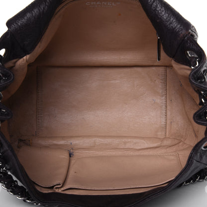 Chanel Metallic Deerskin Luxe Ligne Flap Black 8 of 34
