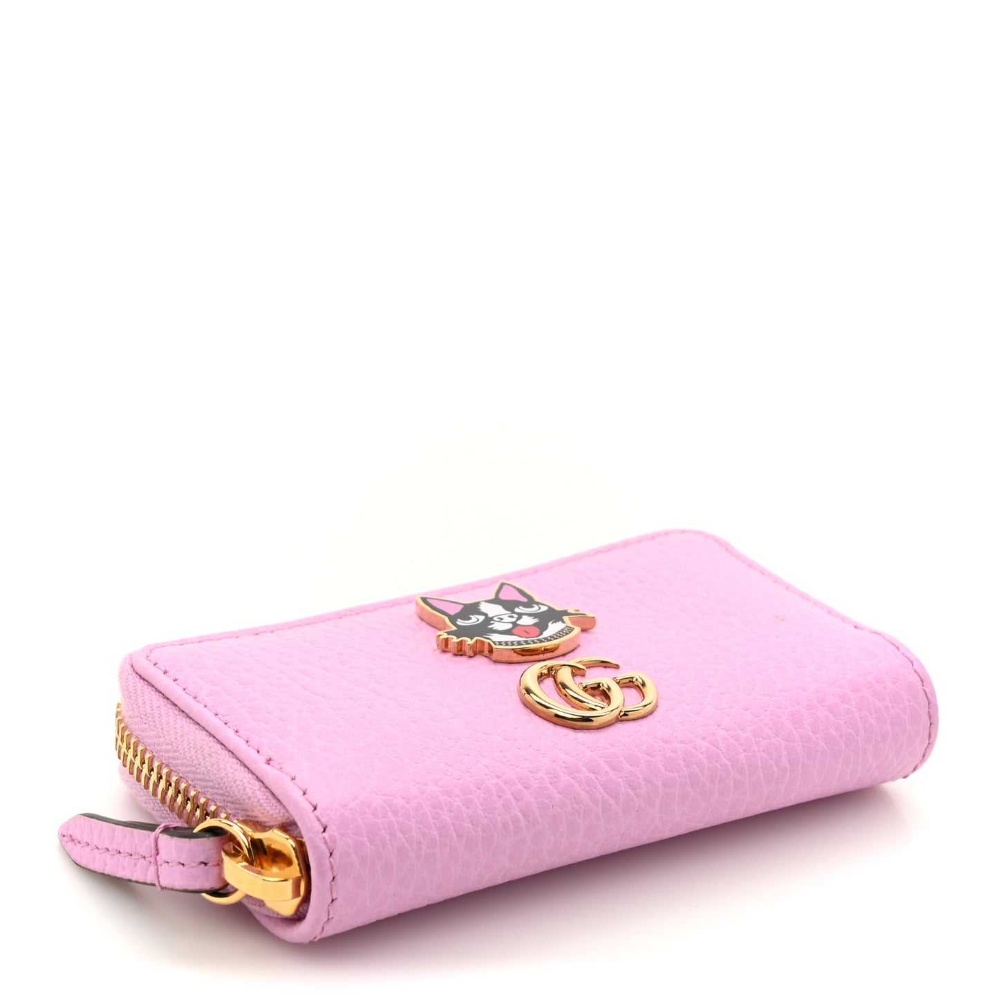 Dollar Calfskin Bosco Zip Around Key Case Malva
