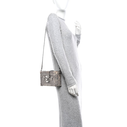 Louis Vuitton Lizard Petite Malle Silver 2 of 11