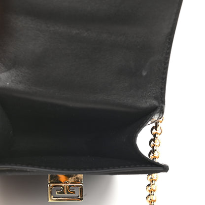 Givenchy Calfskin Crocodile Embossed Mini Phone Crossbody Bag Black 5 of 11