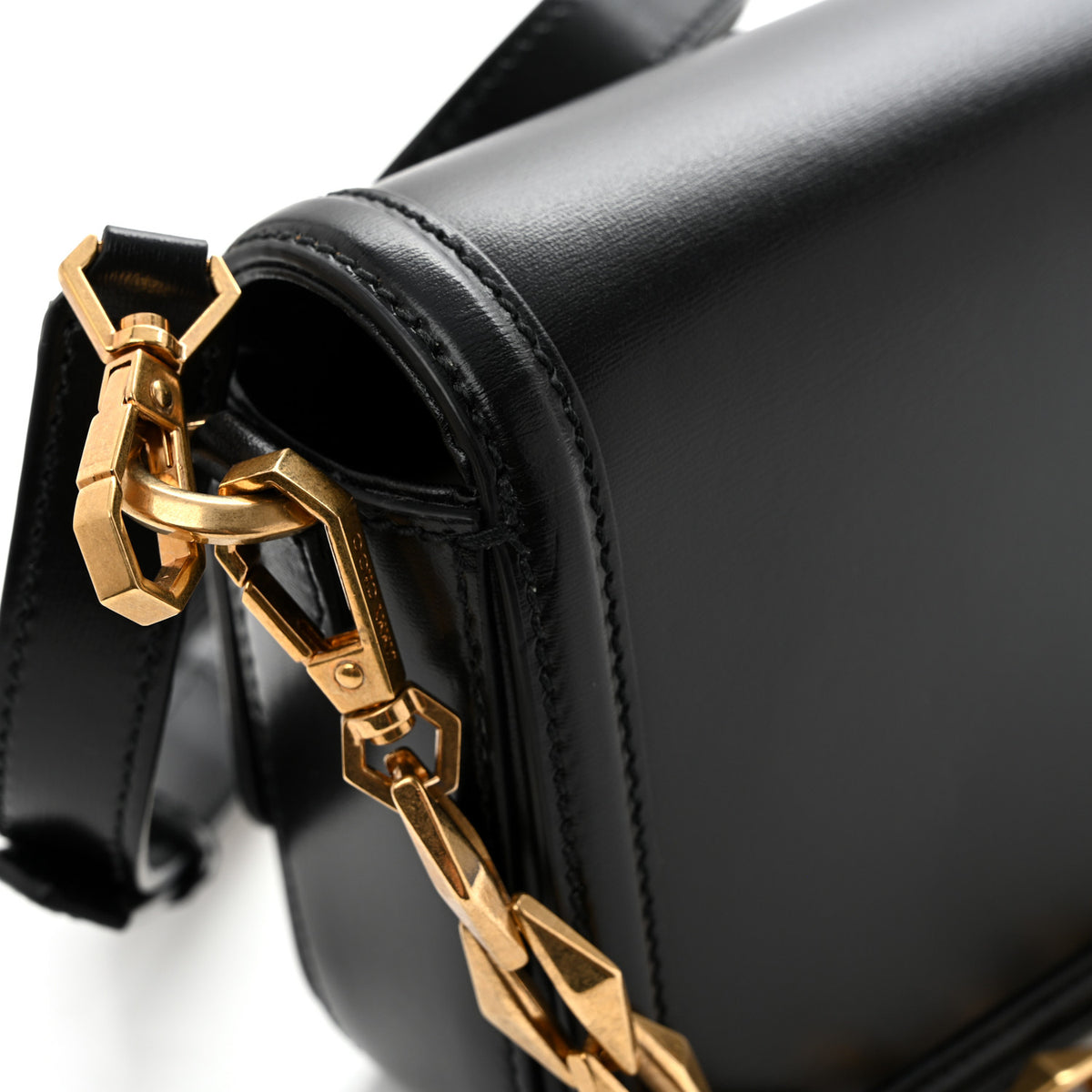 Jimmy Choo Box Calfskin Diamond Crossbody Bag Black 11 of 13