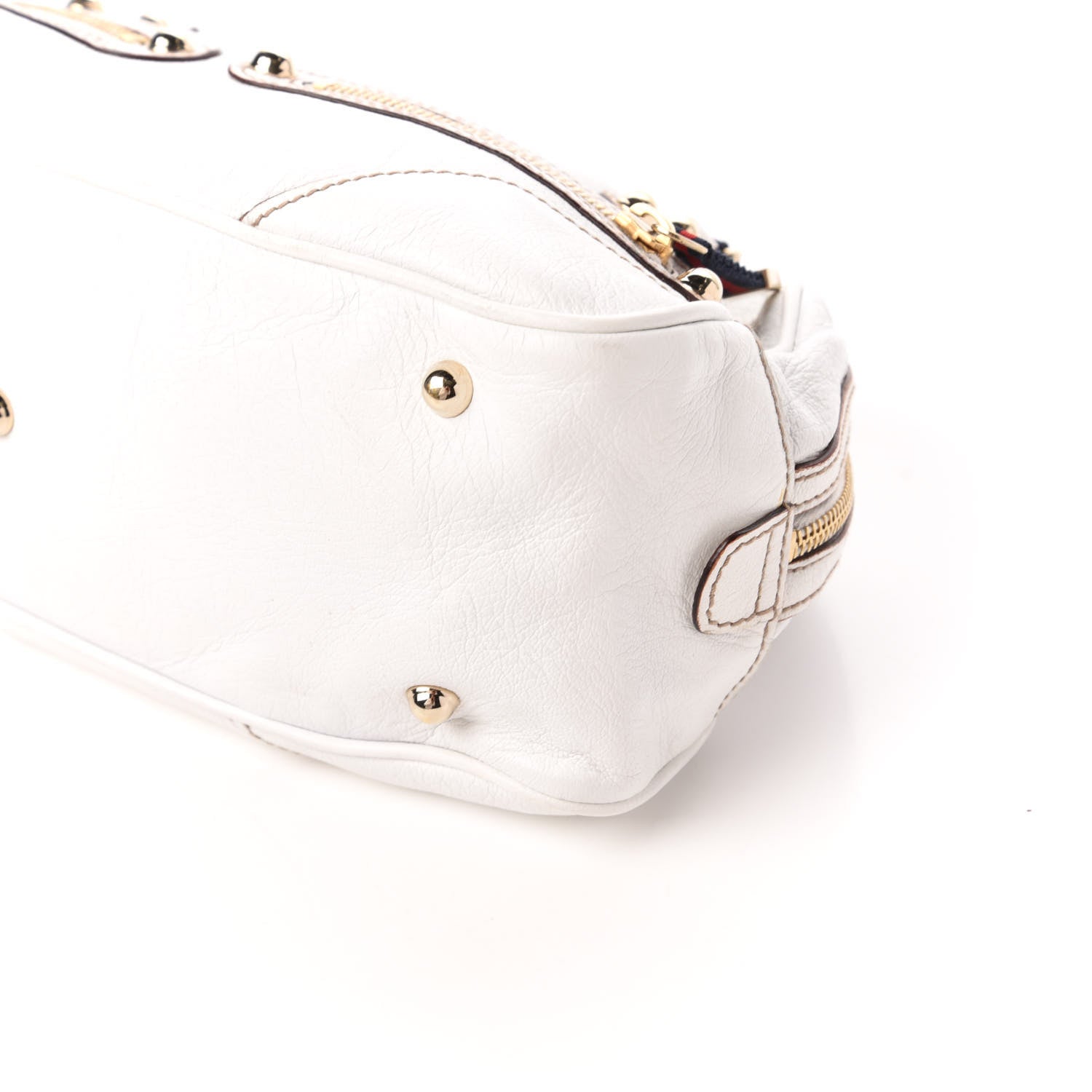 Gucci Goatskin Small Capri Bowler White 8 of 8