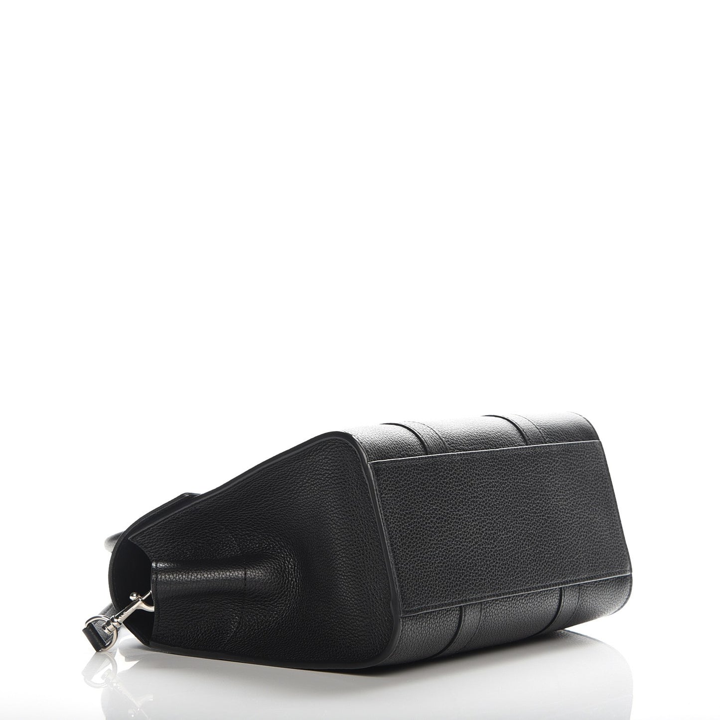 Natural Grain Leather Small New Bayswater Black