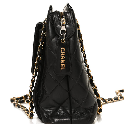 Chanel Lambskin Quilted Flap Shoulder Bag Black 5 of 10