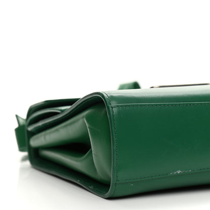 Bottega Veneta Box Calfskin Nappa Clip Bag Racing Green 12 of 16