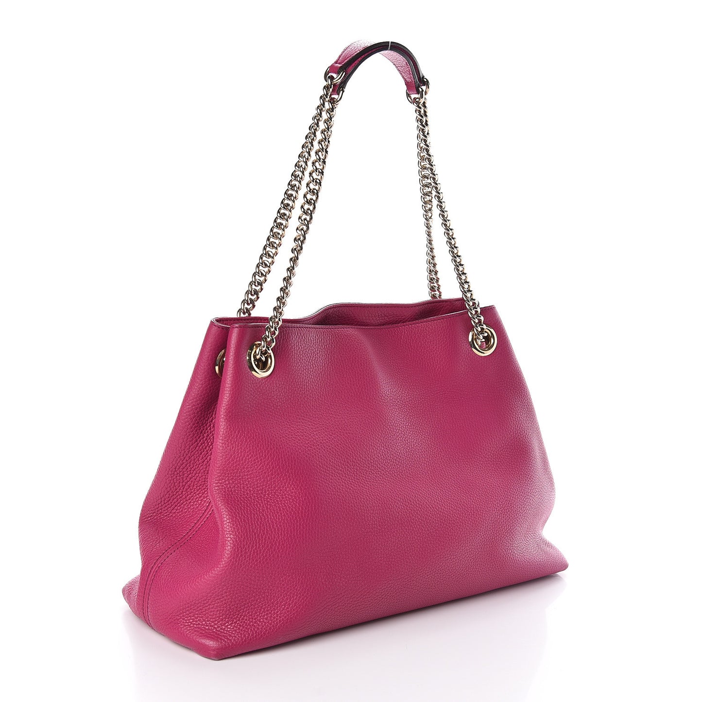 Cellarius Calfskin Medium Soho Chain Shoulder Bag Bright Bouganville
