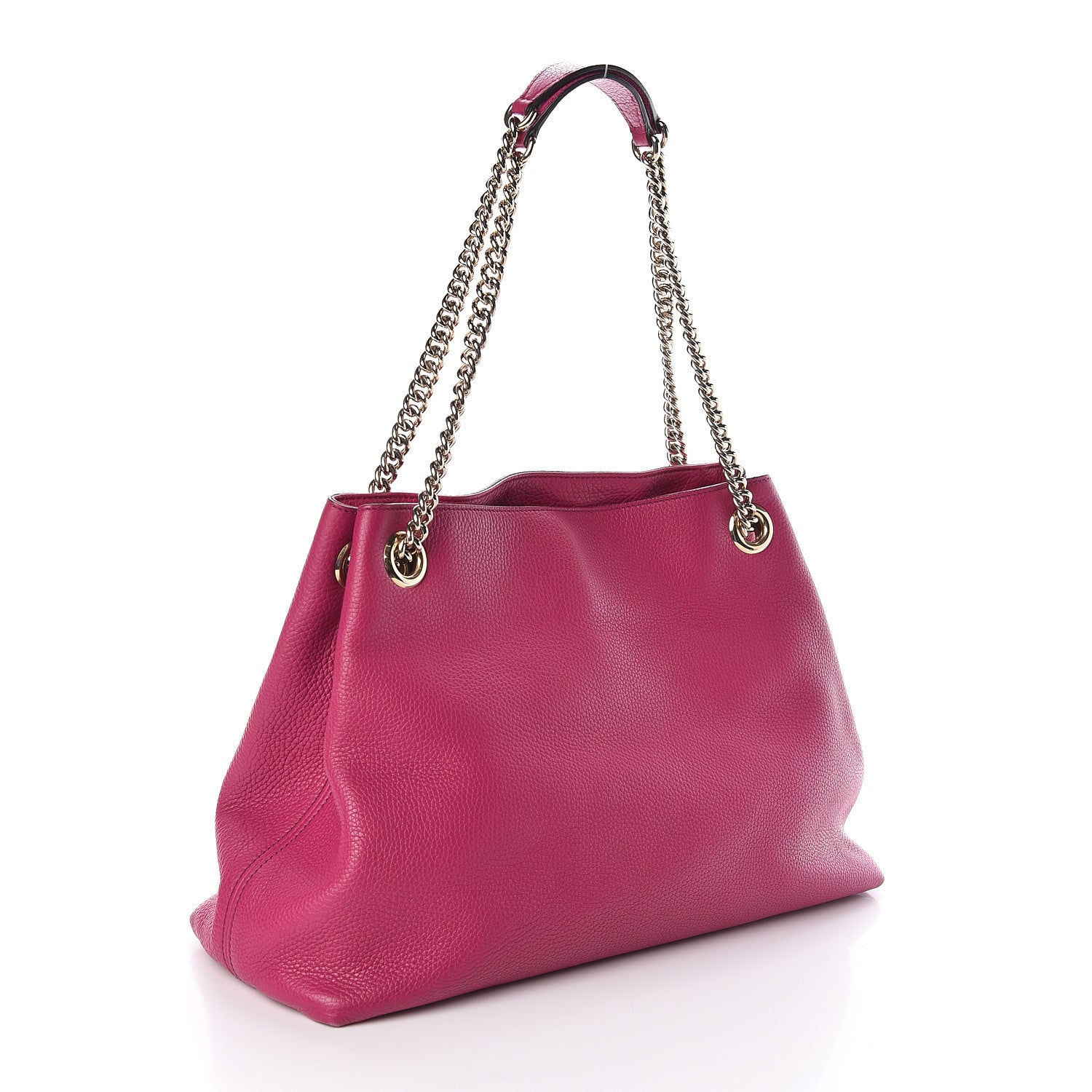 Gucci Cellarius Calfskin Medium Soho Chain Shoulder Bag Bright Bouganville 3 of 12
