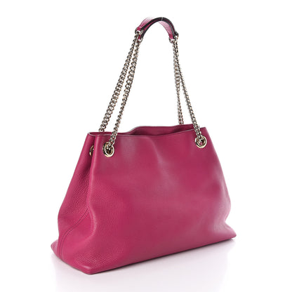 Gucci Cellarius Calfskin Medium Soho Chain Shoulder Bag Bright Bouganville 3 of 12