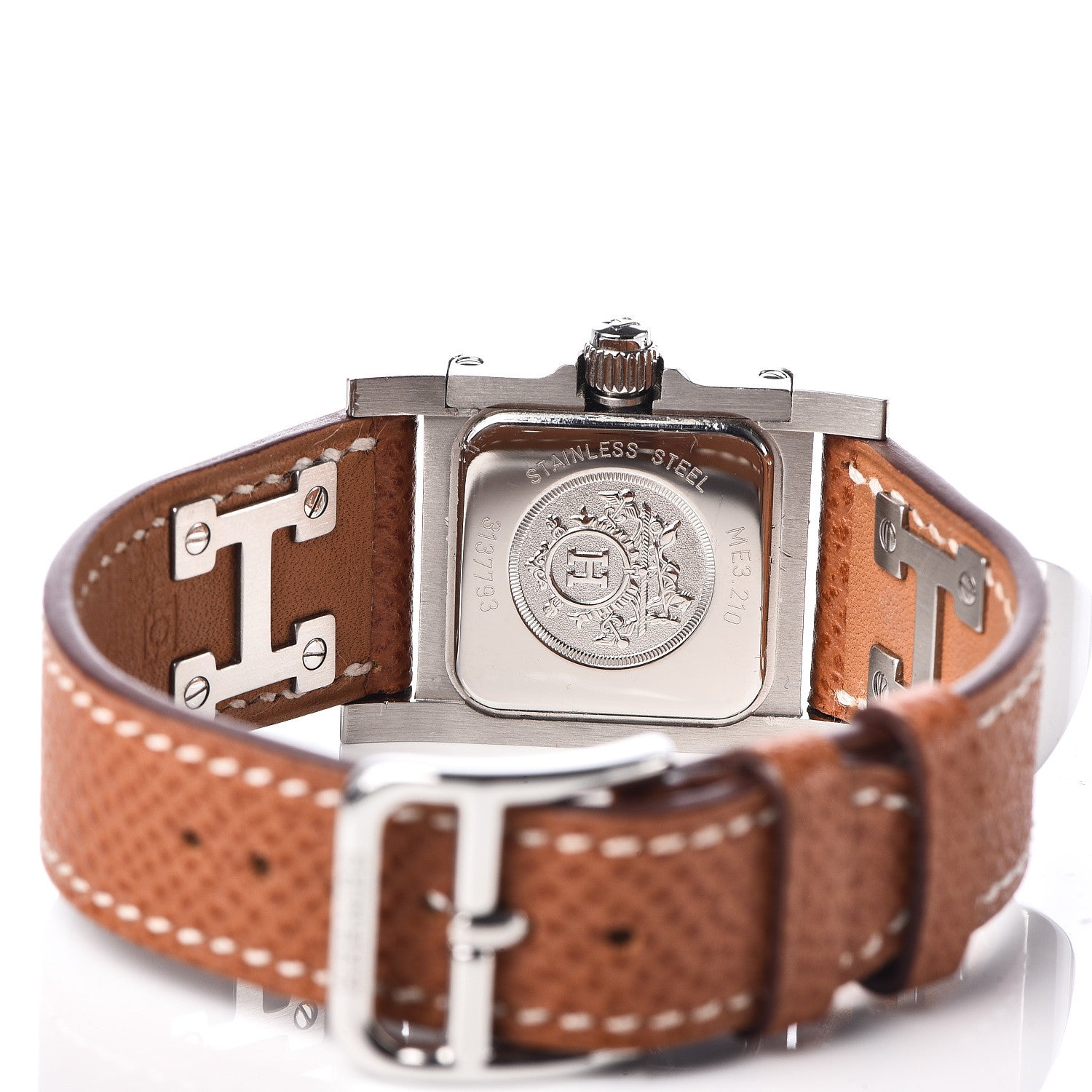 Hermes Stainless Steel Epsom 23mm Medor Quartz Watch Gold 5 of 8