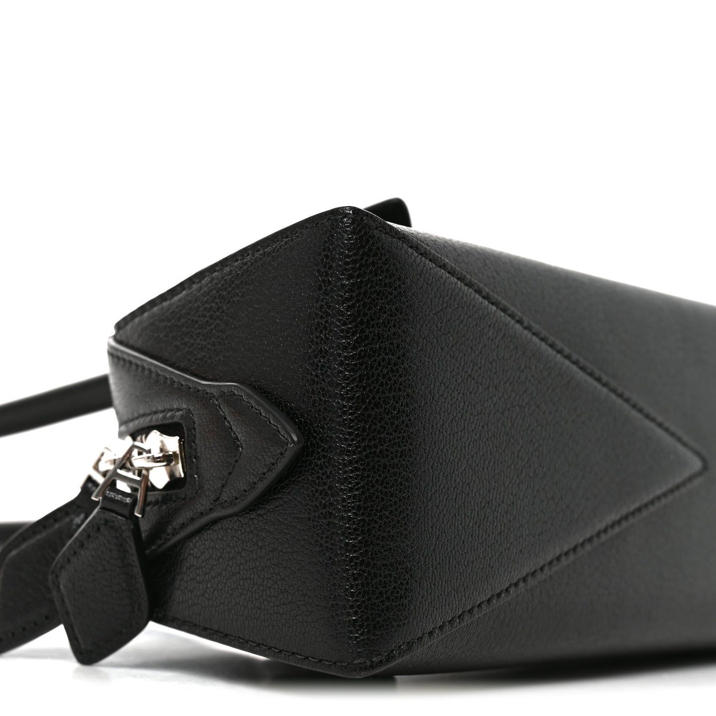 Shiny Goatskin Small Le Teckel Bag Black