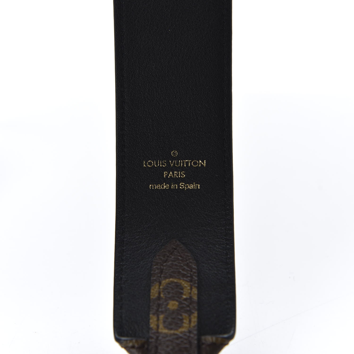 Louis Vuitton Monogram Bandouliere Shoulder Strap Black 3 of 4