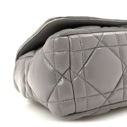 Christian Dior Calfskin Macrocannage Medium Caro Bag Iron Grey 9 of 10