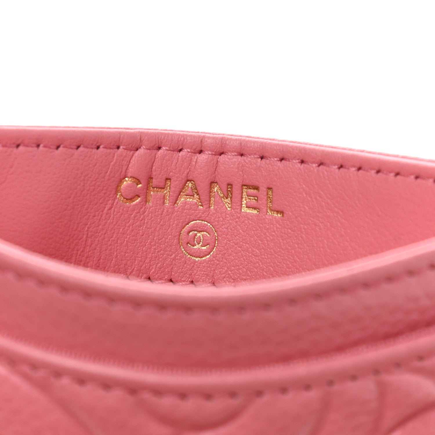 Chanel Caviar Camellia Embossed Card Holder Pink 6 of 8