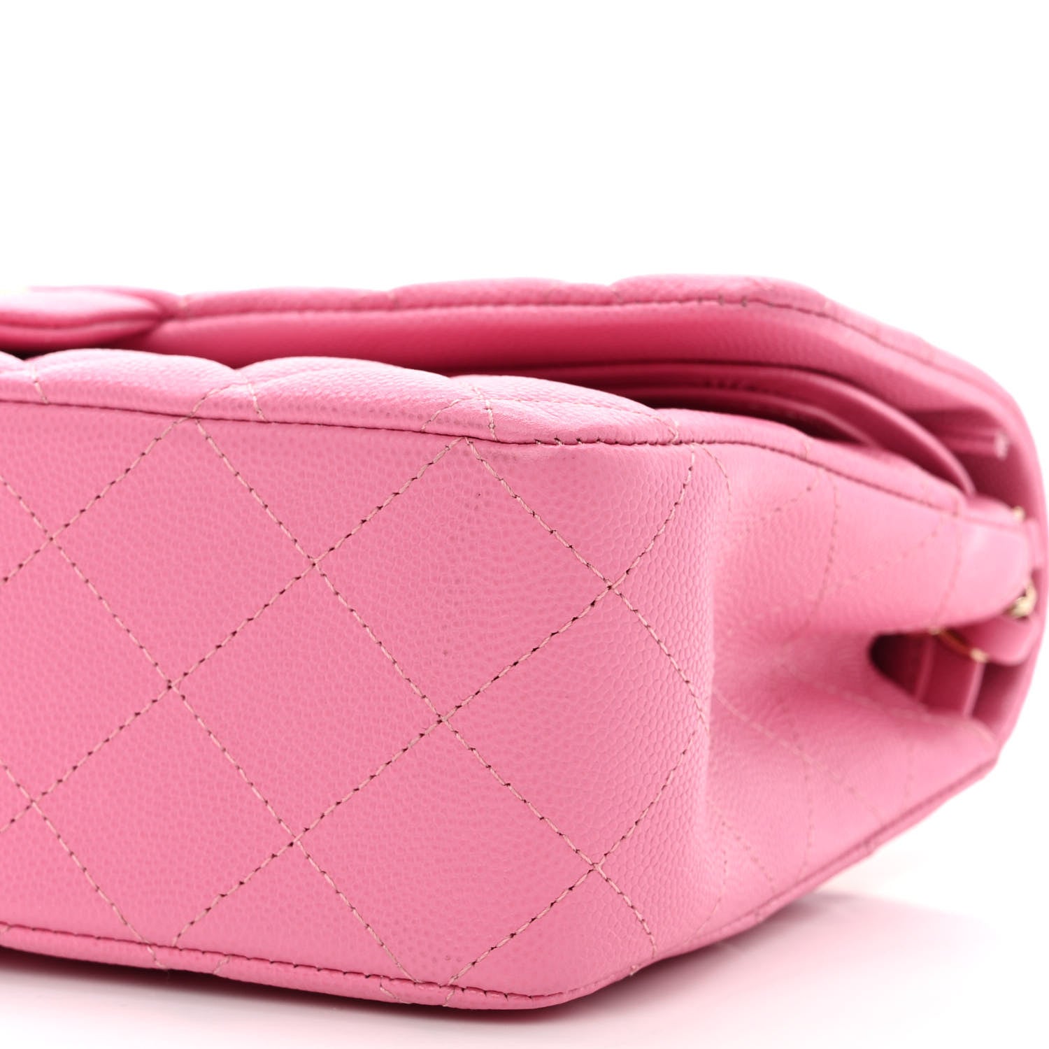 Chanel Caviar Quilted Medium Double Flap Pink 10 of 10