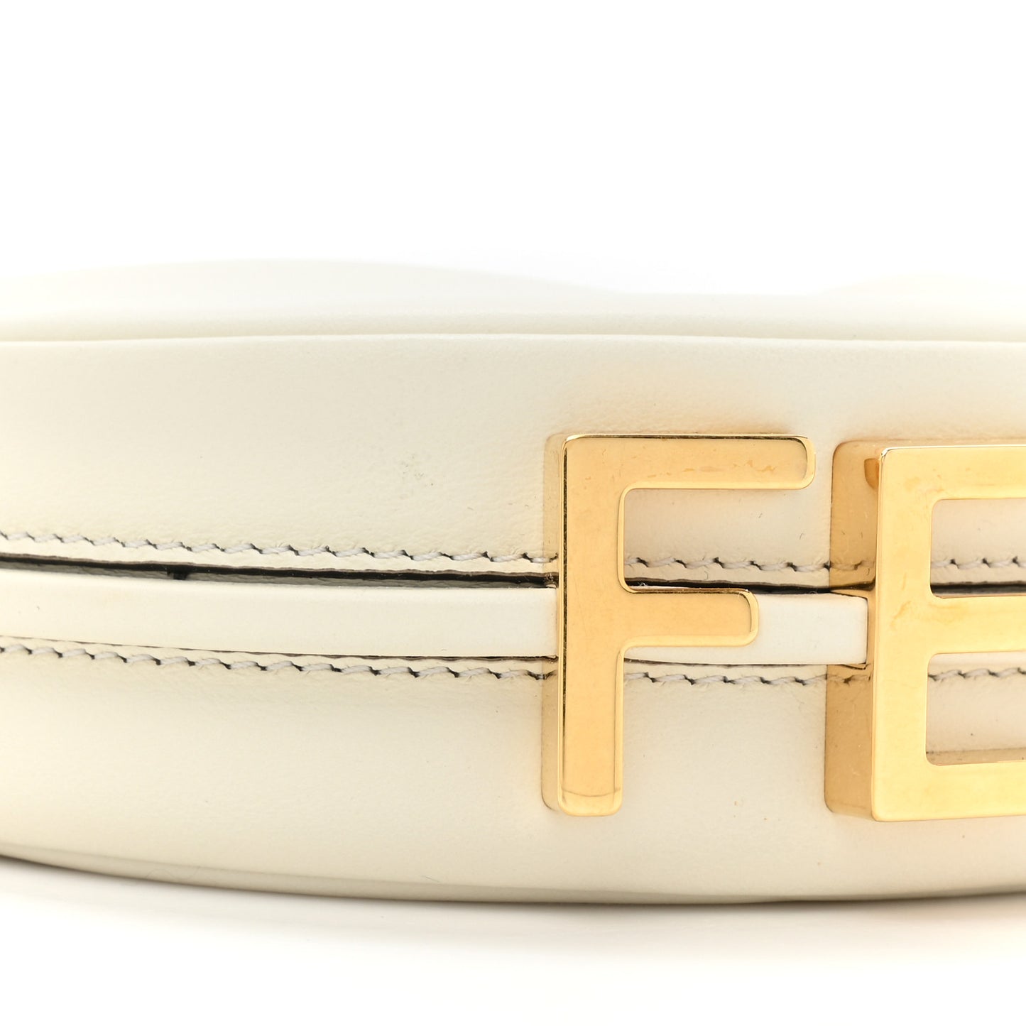 Vitello Grace Matte Nano Fendigraphy Hobo Charm White Ice