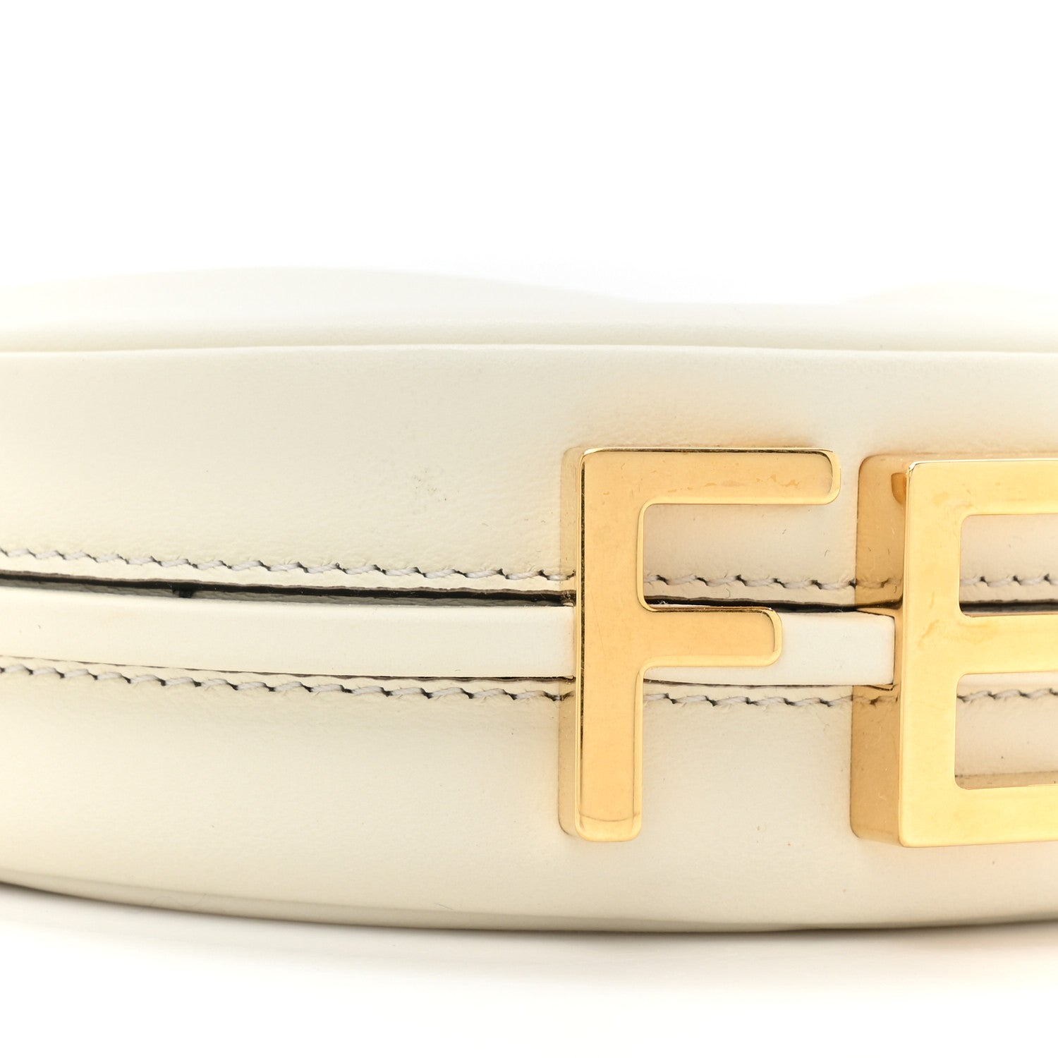 Fendi Vitello Grace Matte Nano Fendigraphy Hobo Charm White Ice 8 of 10