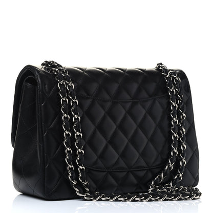 Chanel Lambskin Quilted Jumbo Double Flap Black 2 of 4