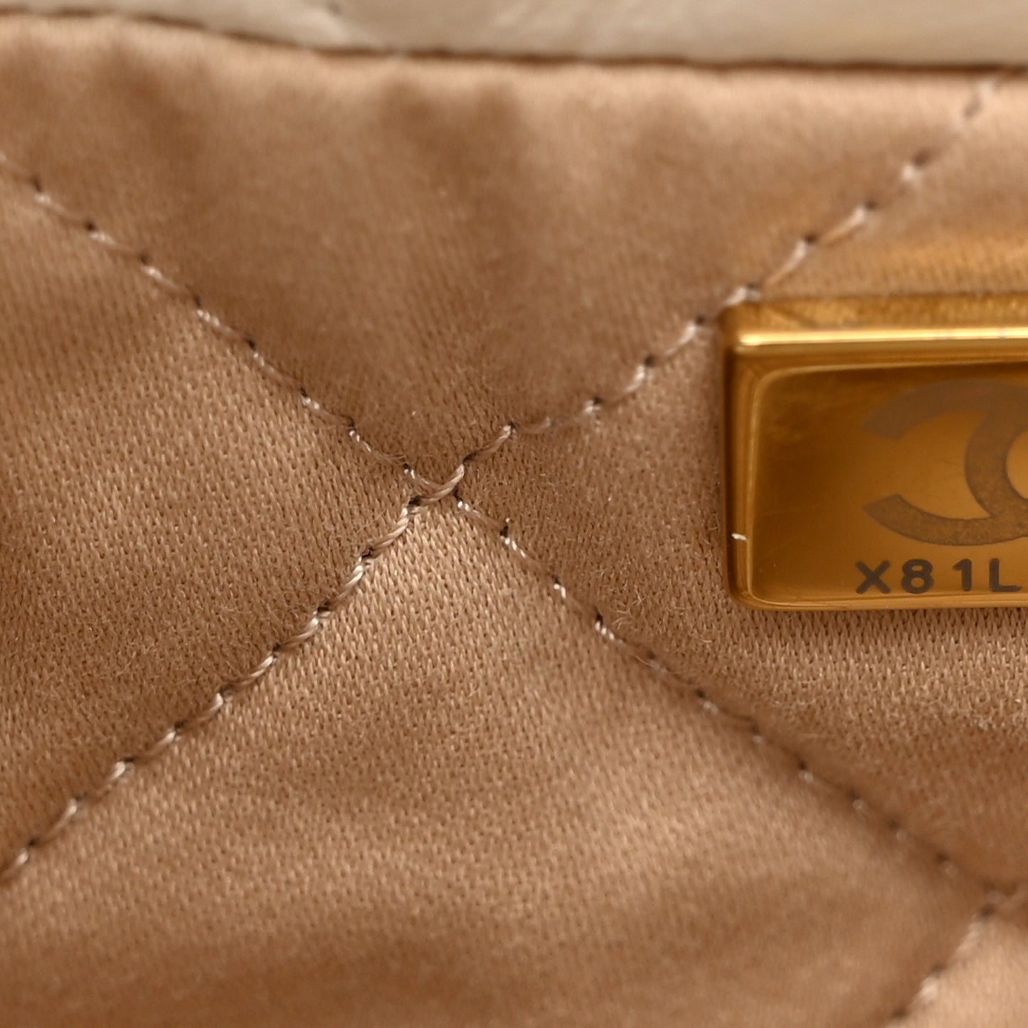 Calfskin Quilted Small Chanel 22 White