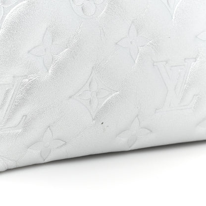 Louis Vuitton Lambskin Embossed Monogram Coussin BB Silver 15 of 18