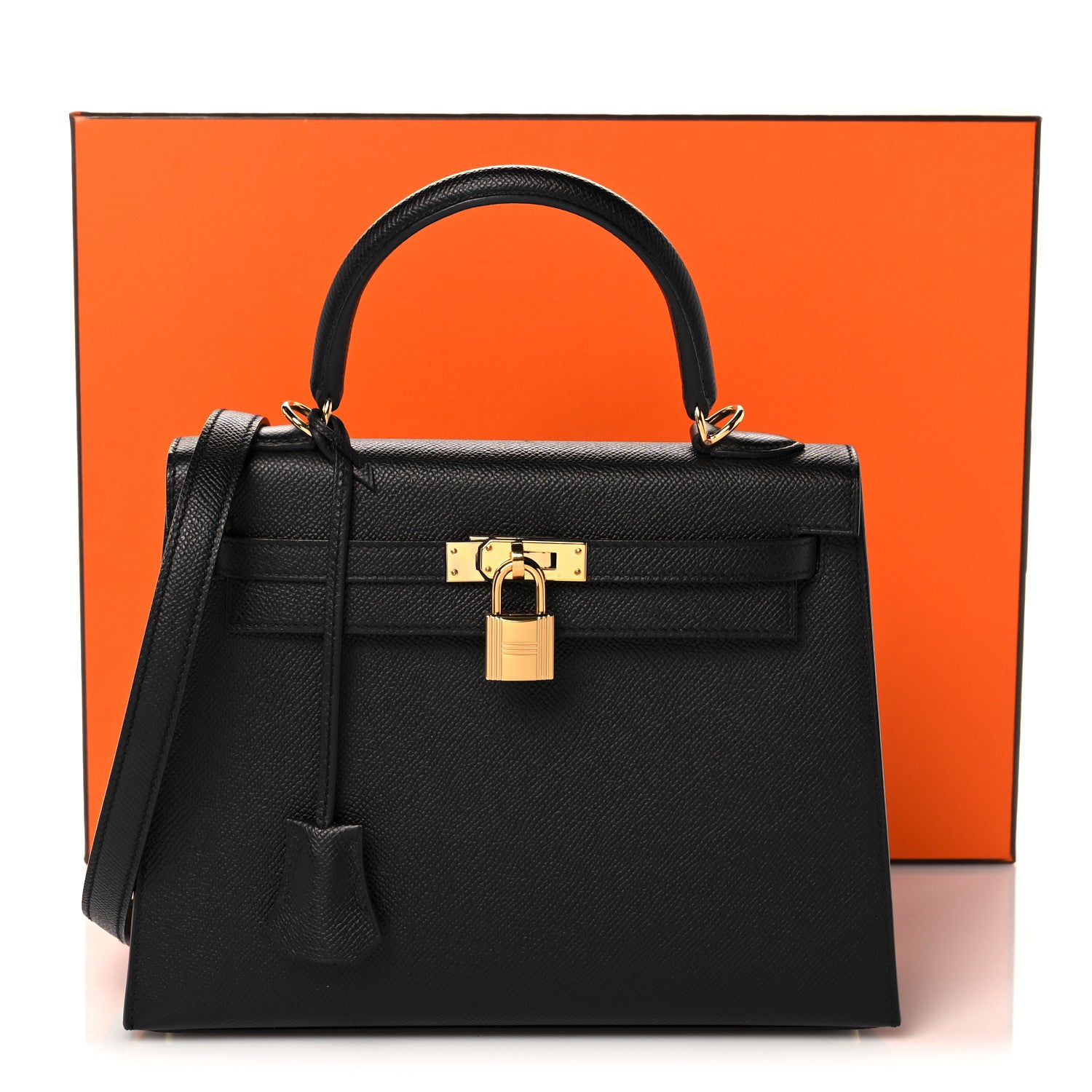 Hermes Epsom Kelly Sellier 25 Black 38 of 38