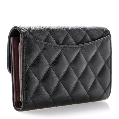 Chanel Caviar Quilted Medium Flap Wallet Black 6 of 17