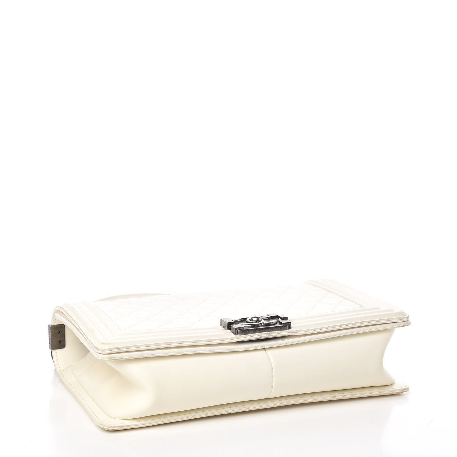 Chanel Calfskin Quilted New Medium Boy Flap White 4 of 10