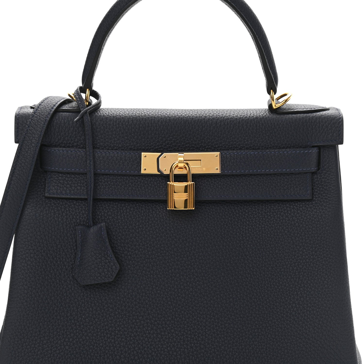 Hermes Togo Kelly Retourne 28 Bleu Nuit 8 of 12