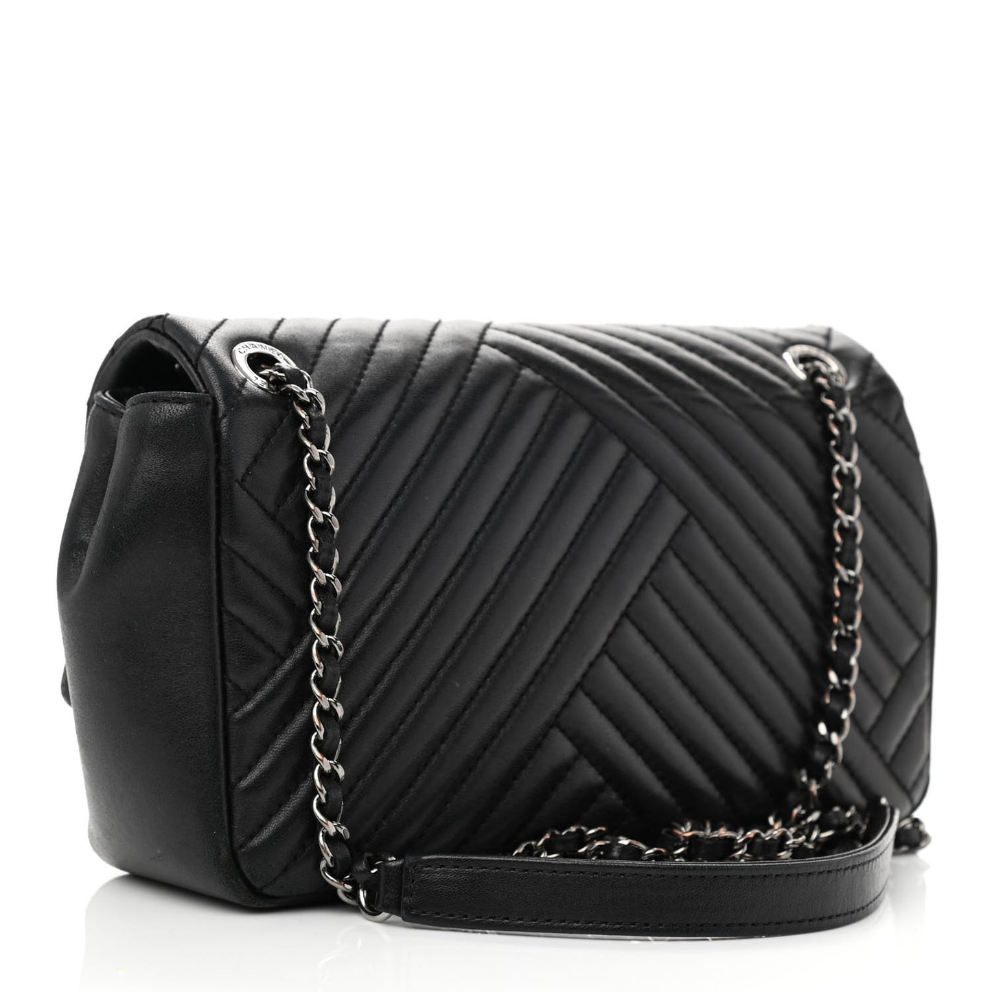 Lambskin Small CC Crossing Flap Black
