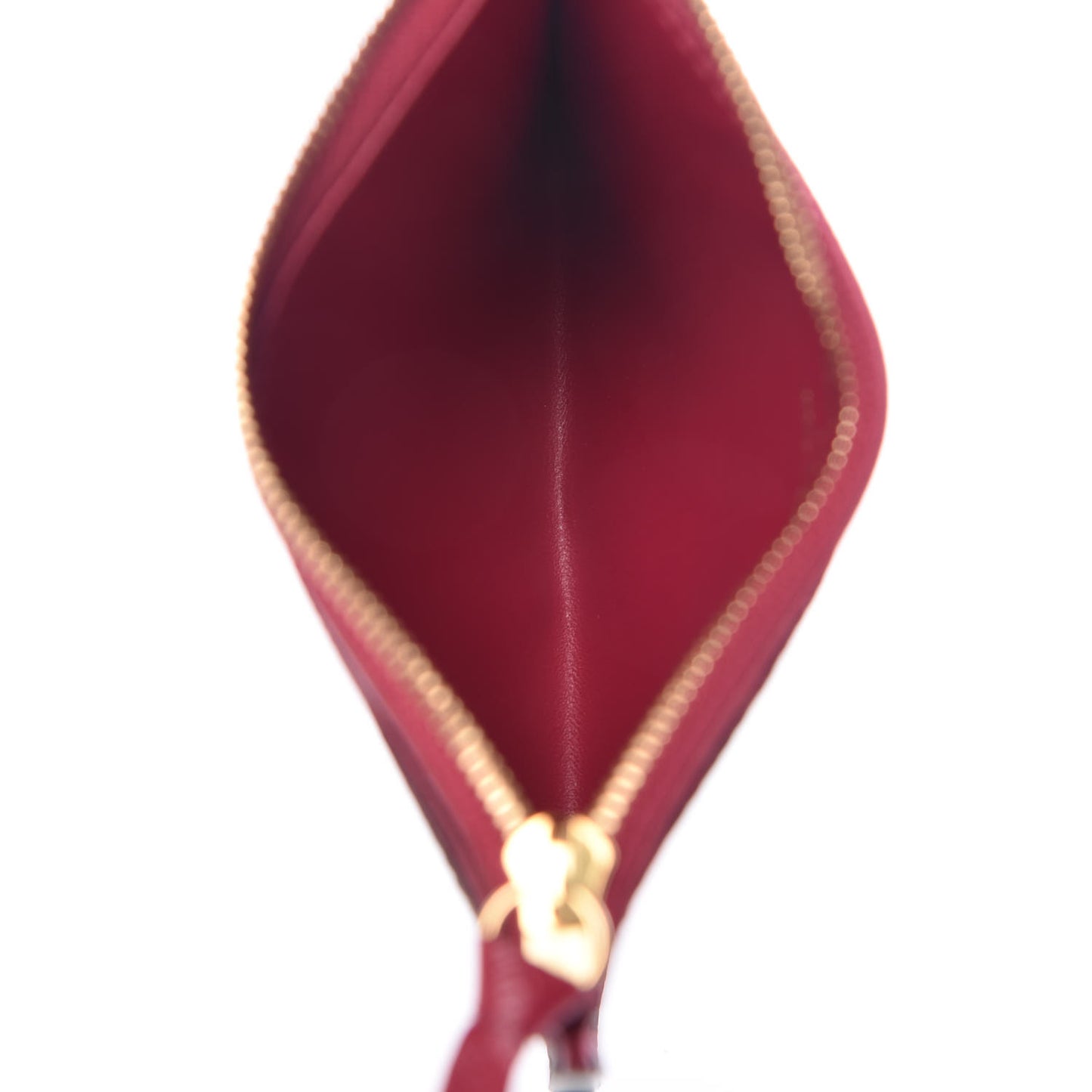 Monogram Zipped Card Holder Fuchsia