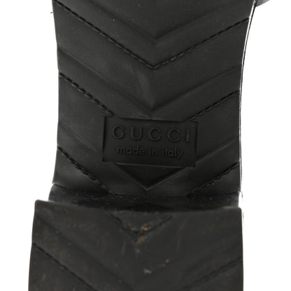 Gucci Rubber Gucci Logo Womens Platform 20/60mm Slide Sandals 38 Black 6 of 13