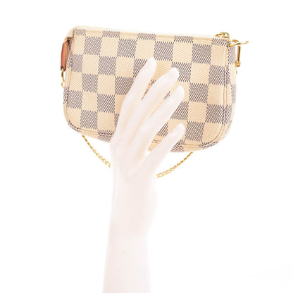 Louis Vuitton Damier Azur Mini Pochette Accessories 2 of 7