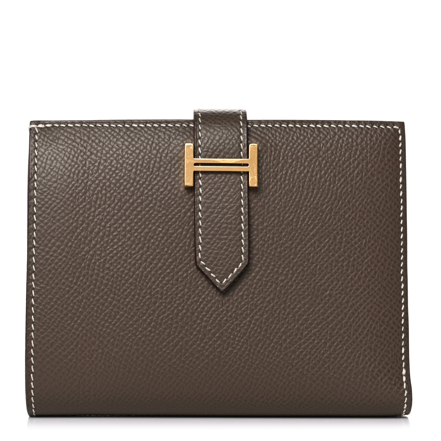 Hermes Epsom Bearn Compact Wallet Etoupe 1 of 12