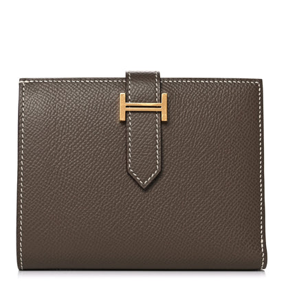 Hermes Epsom Bearn Compact Wallet Etoupe 1 of 12
