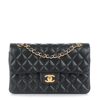 Chanel Lambskin Quilted Small Double Flap Black 1 of 8