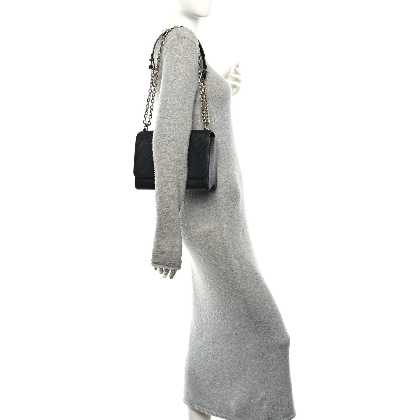 Epi Twist Shoulder Bag MM Black
