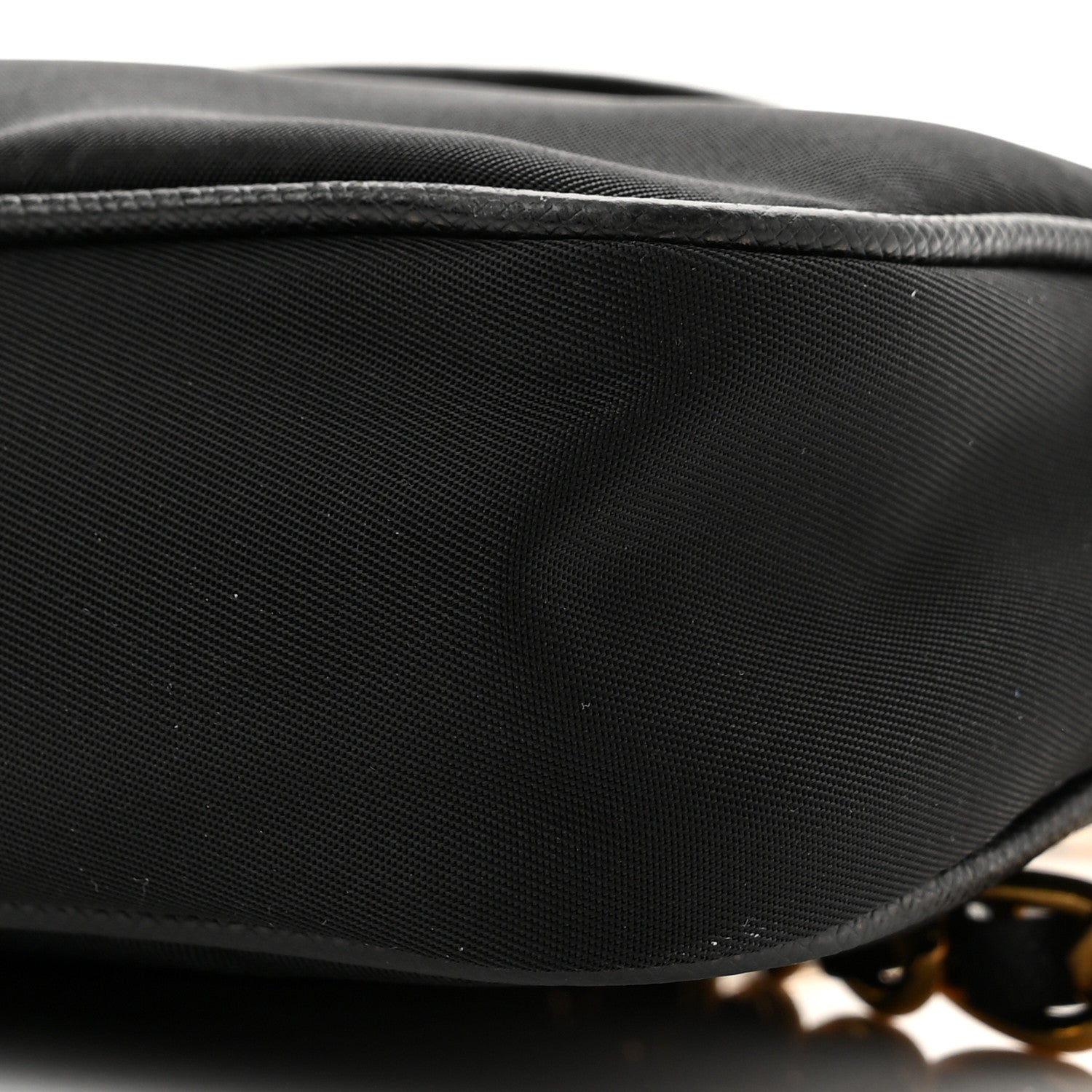 Prada Tessuto Nylon Saffiano Crossbody Bag Black 9 of 9