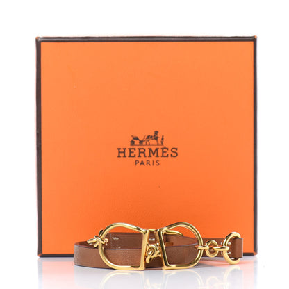 Hermes Swift Etrier Double Tour Bracelet T2 Gold 6 of 6
