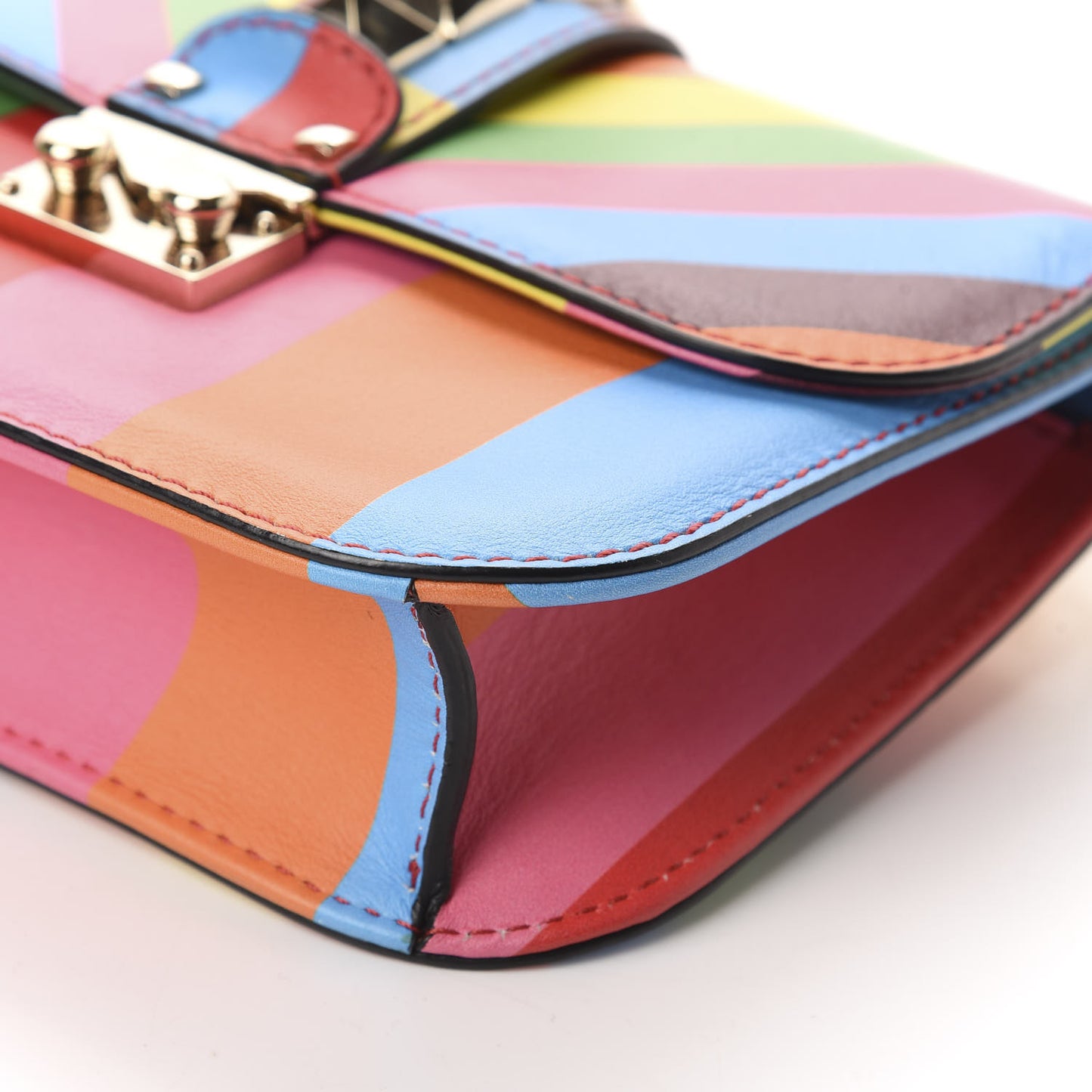 Vitello 1973 Small Glam Lock Rockstud Flap Multicolor