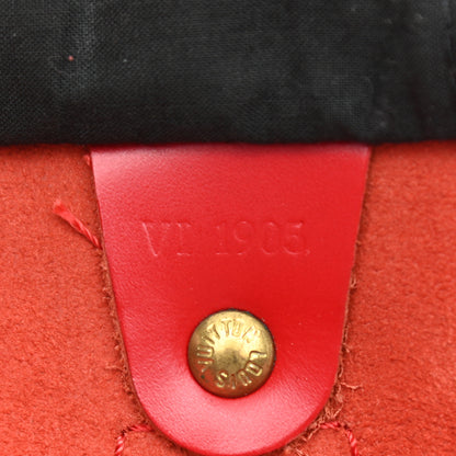 Louis Vuitton Epi Speedy 30 Castillan Red 7 of 18