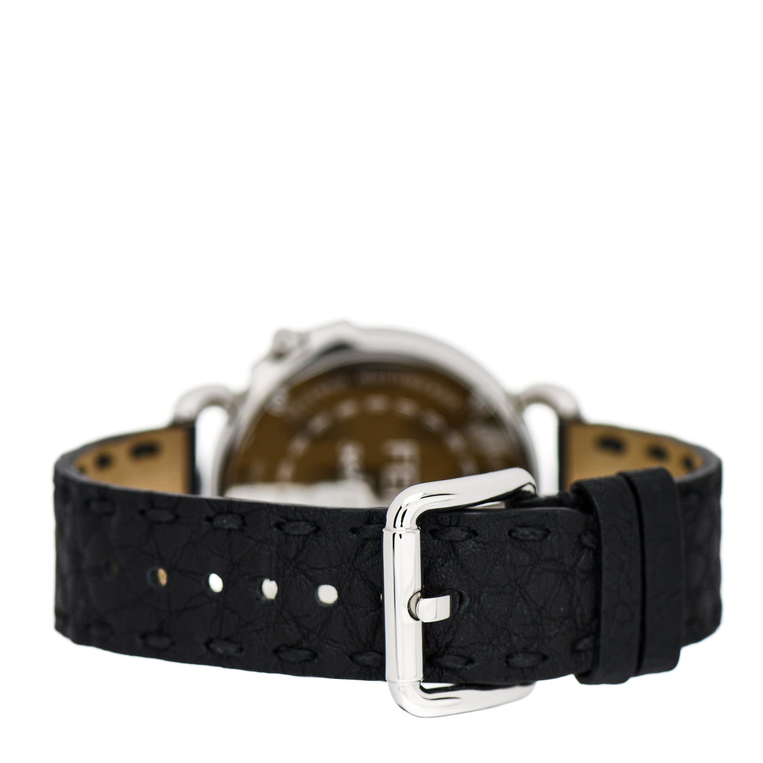 Fendi Stainless Steel 18K Rose Gold Calfskin Diamond Mother of Pearl 37mm Selleria Quartz Watch 3 of 5