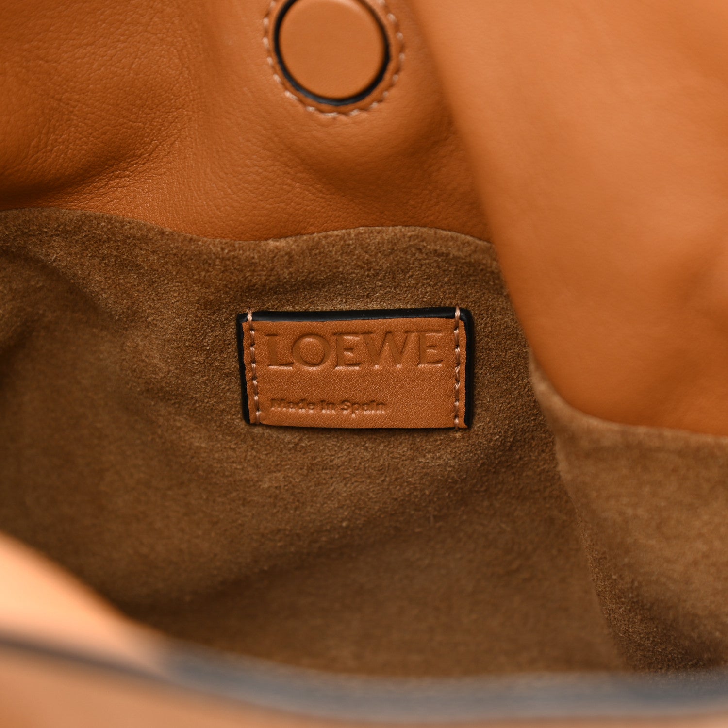 Loewe Calfskin Mini Flamenco Knot Clutch Warm Desert 6 of 10