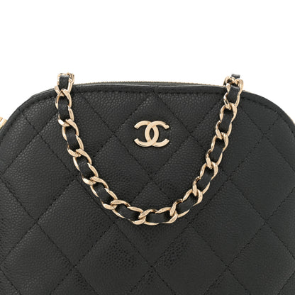 Chanel Caviar Quilted Classic Clutch With Chain Black 8 of 12