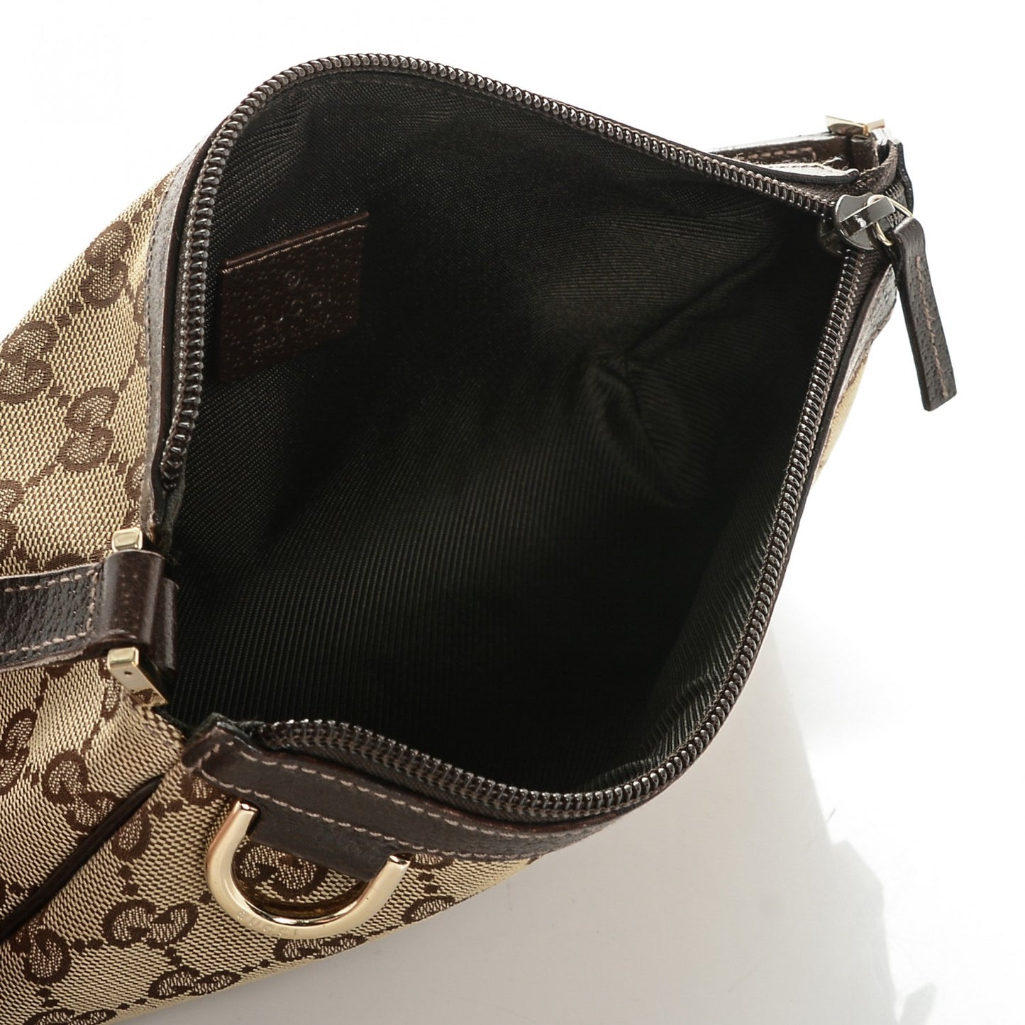Monogram D Ring Cosmetic Case Brown