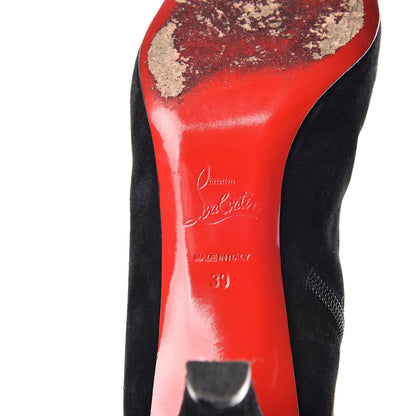 Christian Louboutin Veau Velours Alta Top 70 Over The Knee Boots 39 Black 7 of 15