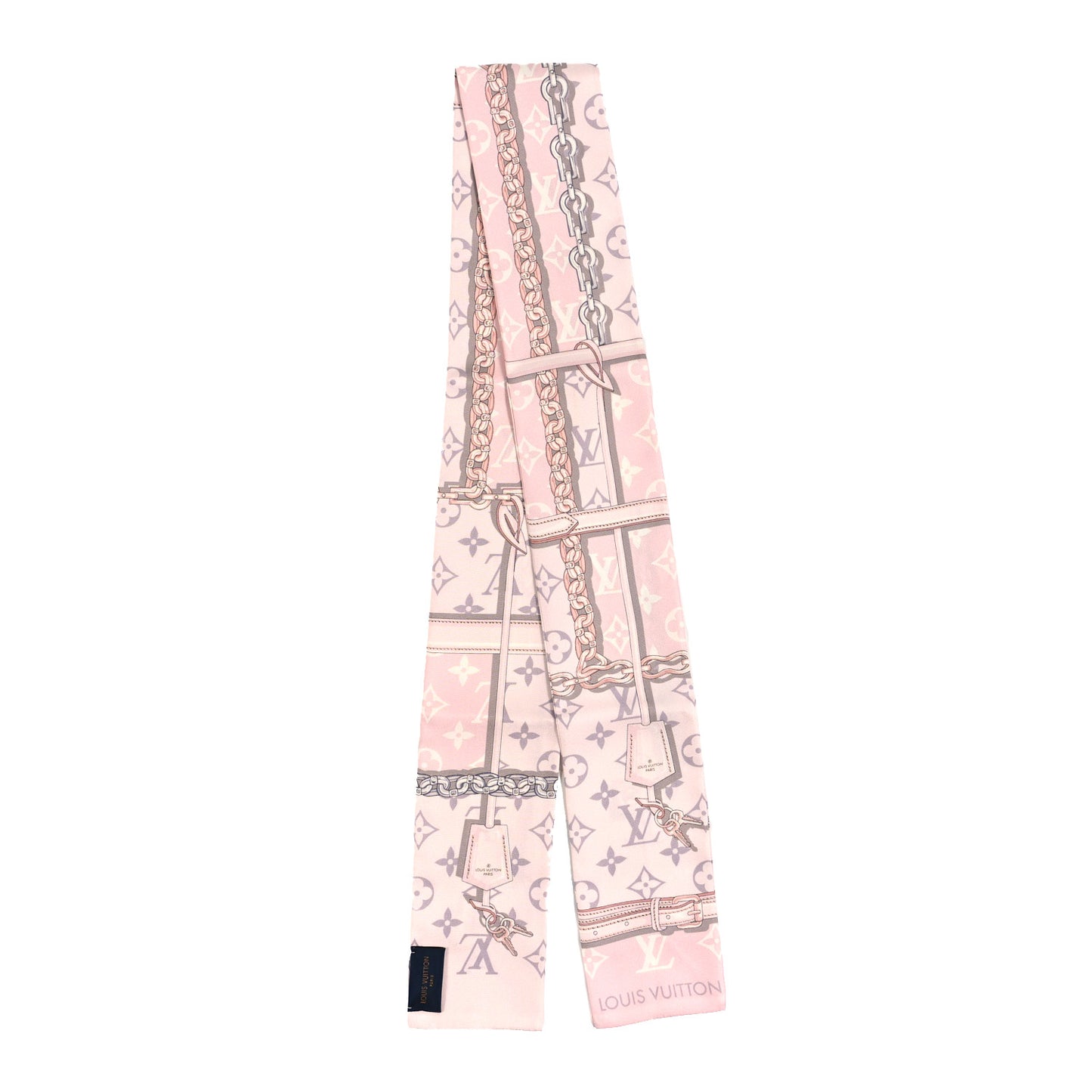 Silk Monogram Confidential Bandeau Light Pink