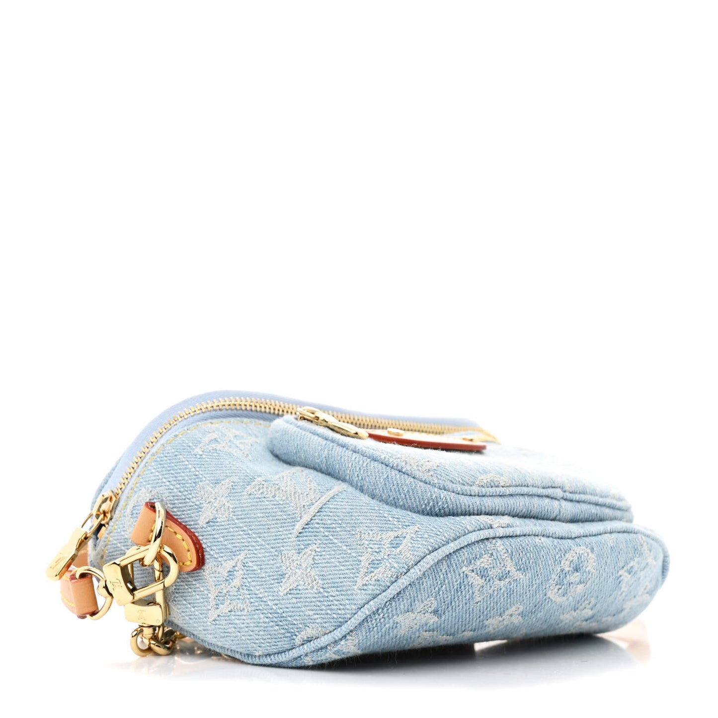 Monogram Denim Mini Bumbag Sky Blue