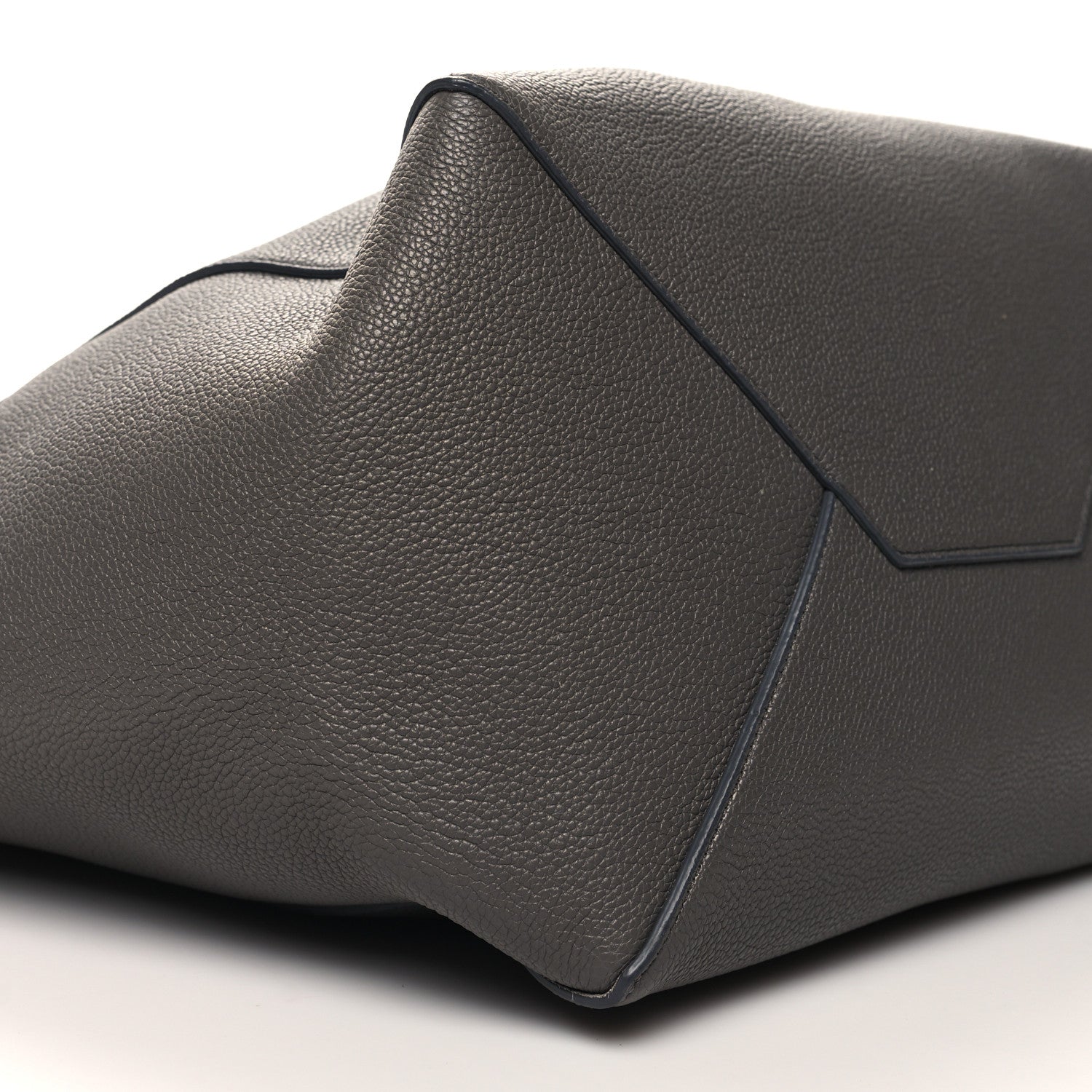 Celine Soft Grained Calfskin Small Belt Cabas Phantom Medium Grey 9 of 10