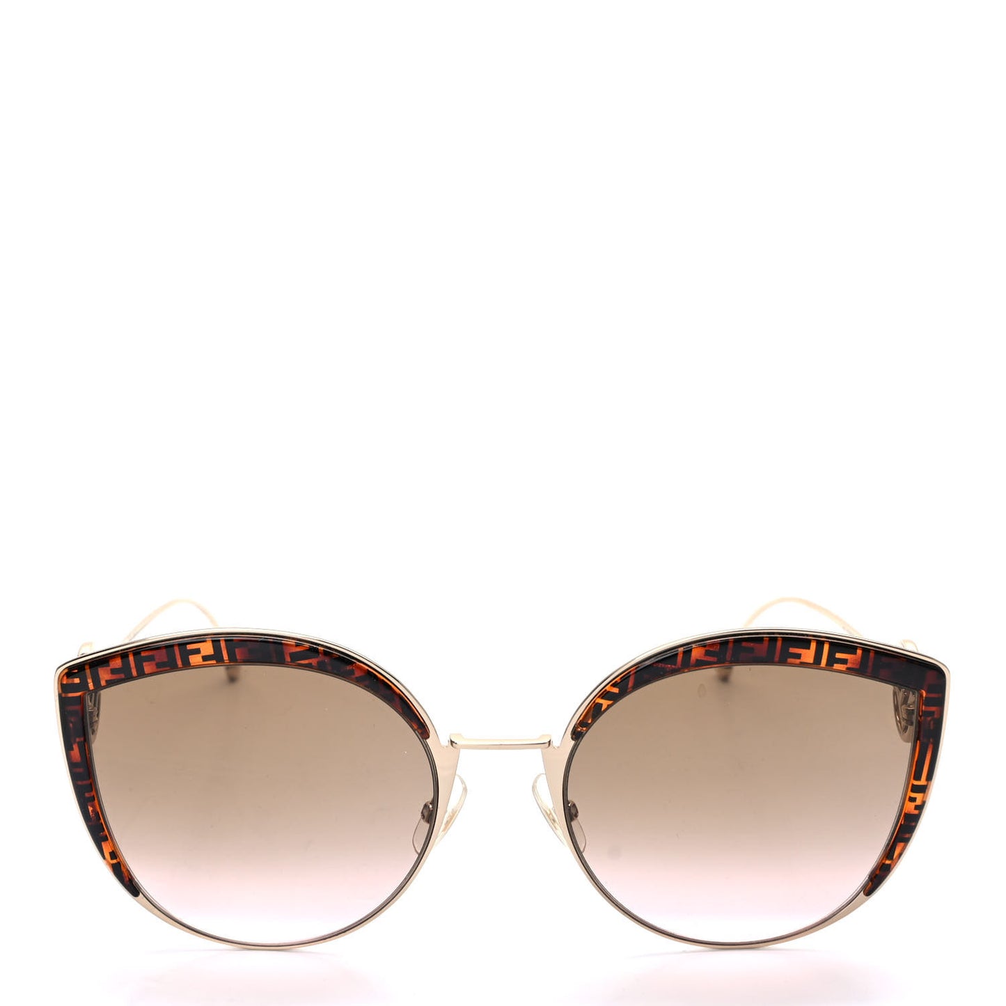 Metal Acetate F is Fendi FF Cat Eye Sunglasses FF 0290/S Gold