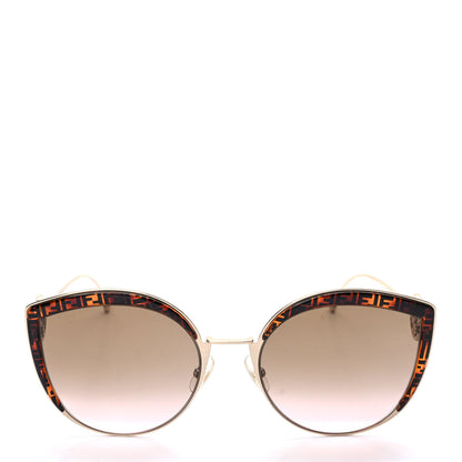Fendi Metal Acetate F is Fendi FF Cat Eye Sunglasses FF 0290/S Gold 2 of 8